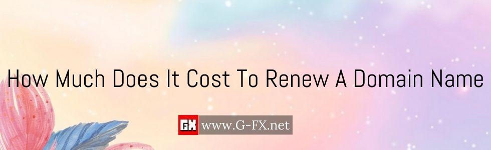 How Much Does It Cost To Renew A Domain Name?