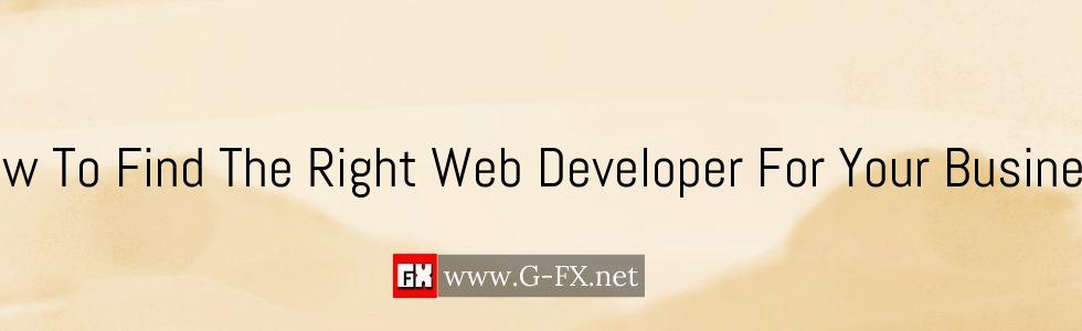 How To Find The Right Web Developer For Your Business