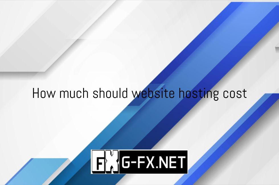How Much Should Website Hosting Cost