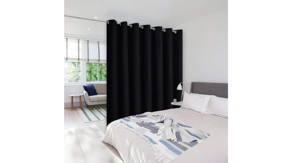 black halloween room divider