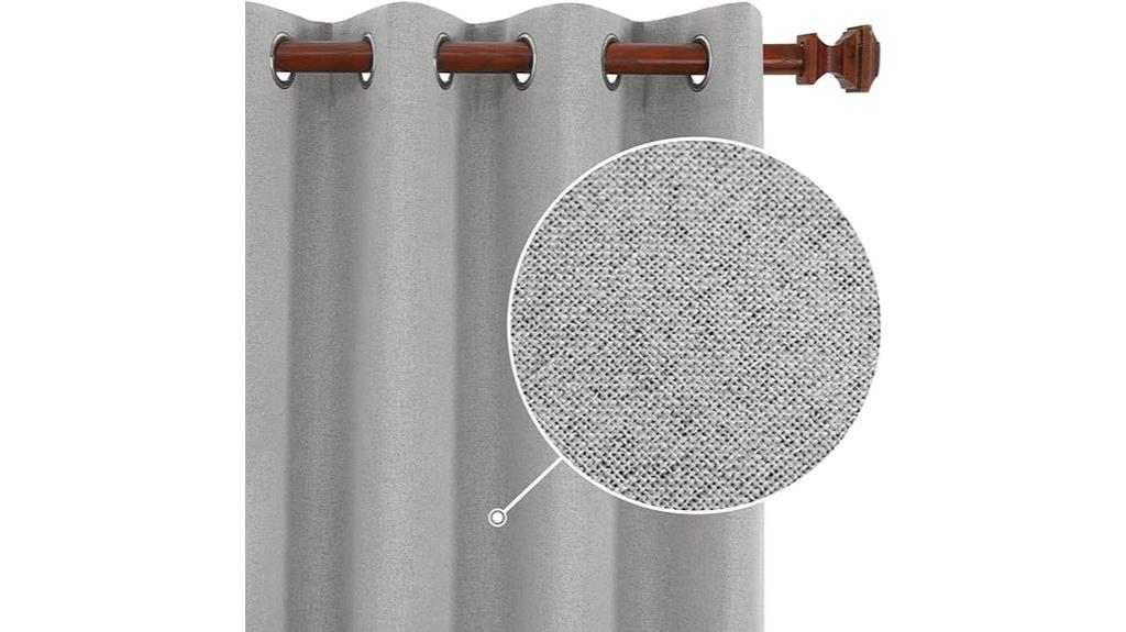 deconovo grey linen curtains