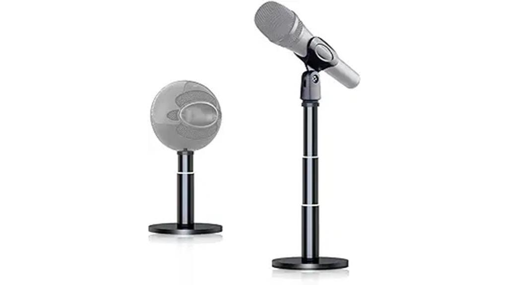height adjustable microphone stand