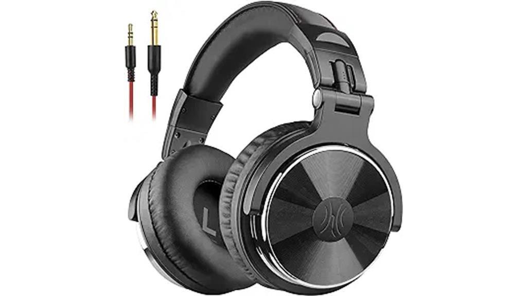 high quality wired headphones with 50mm neodymium drivers