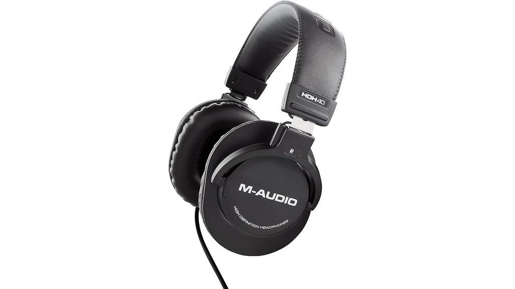 m audio studio headphones over ear black