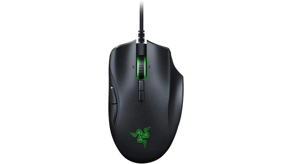 razer naga trinity 20 button black mouse