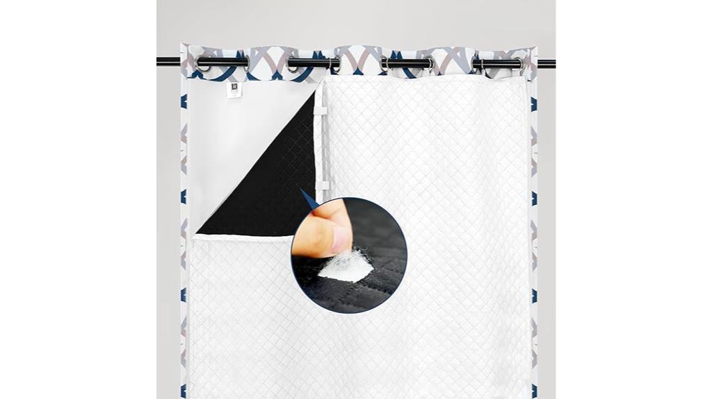 soundproof thermal curtain liner