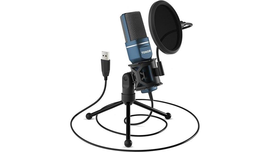 usb microphone with accessories
