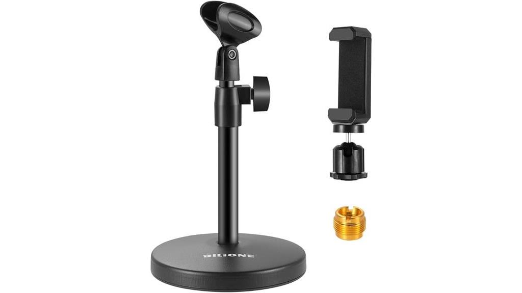 versatile desktop stand for microphone