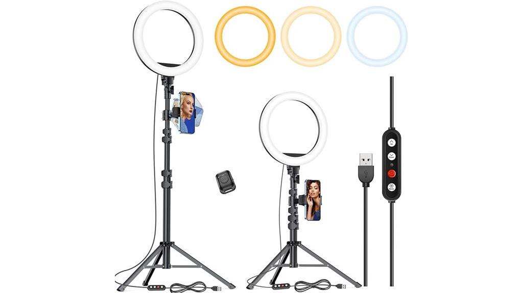 versatile selfie ring light