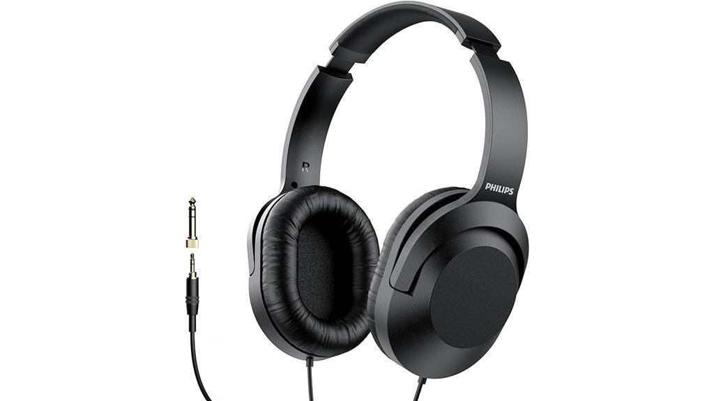 wired stereo headphones with adapter