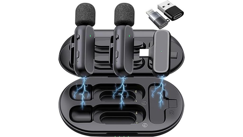 wireless lavalier microphone for android and iphone