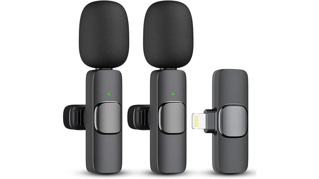 wireless lavalier microphone for iphone and ipad