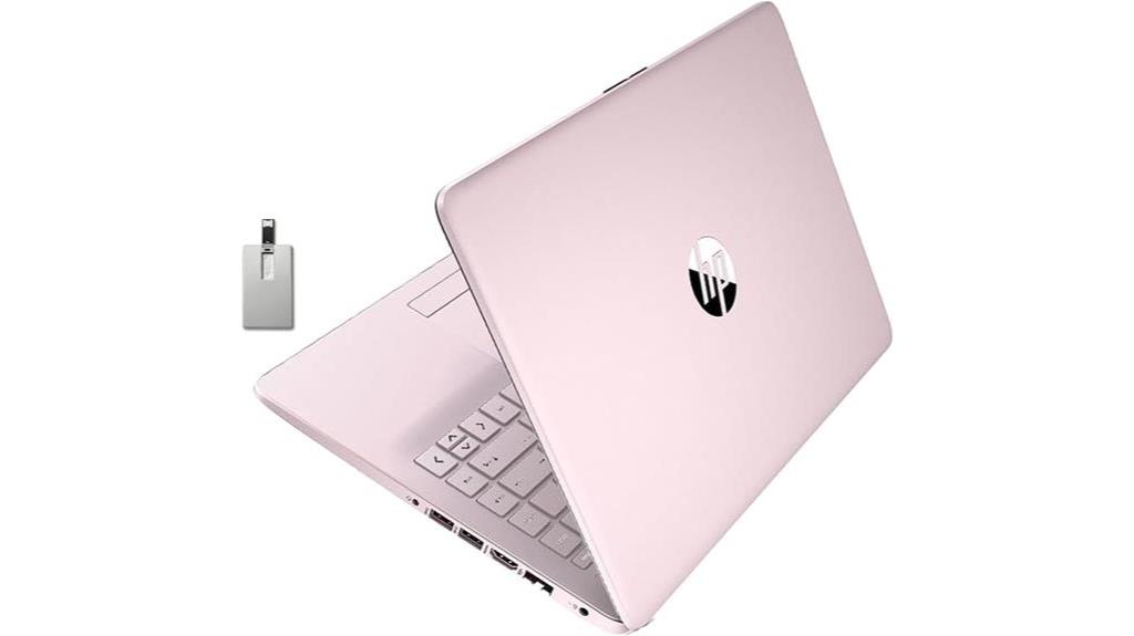 hp stream 14 laptop pink